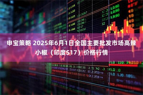 申宝策略 2025年6月1日全国主要批发市场高辣小椒（印度S17）价格行情