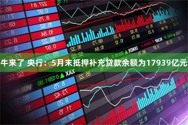 牛来了 央行：5月末抵押补充贷款余额为17939亿元