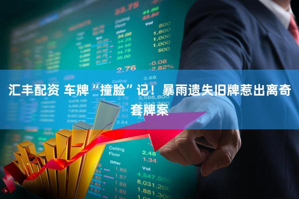 汇丰配资 车牌“撞脸”记！暴雨遗失旧牌惹出离奇套牌案