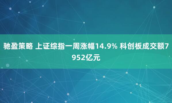 驰盈策略 上证综指一周涨幅14.9% 科创板成交额7952亿元